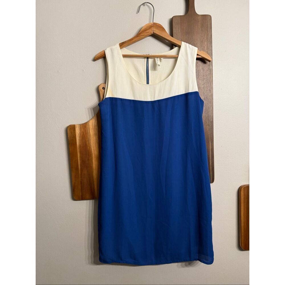 Pink owl color block mini dress size Small